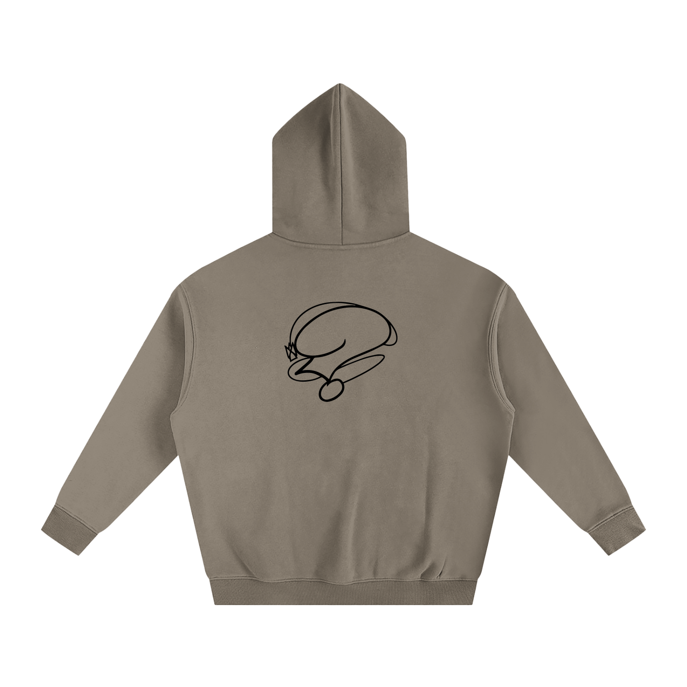 Basic Question. Oversize Fleeced Hoodie