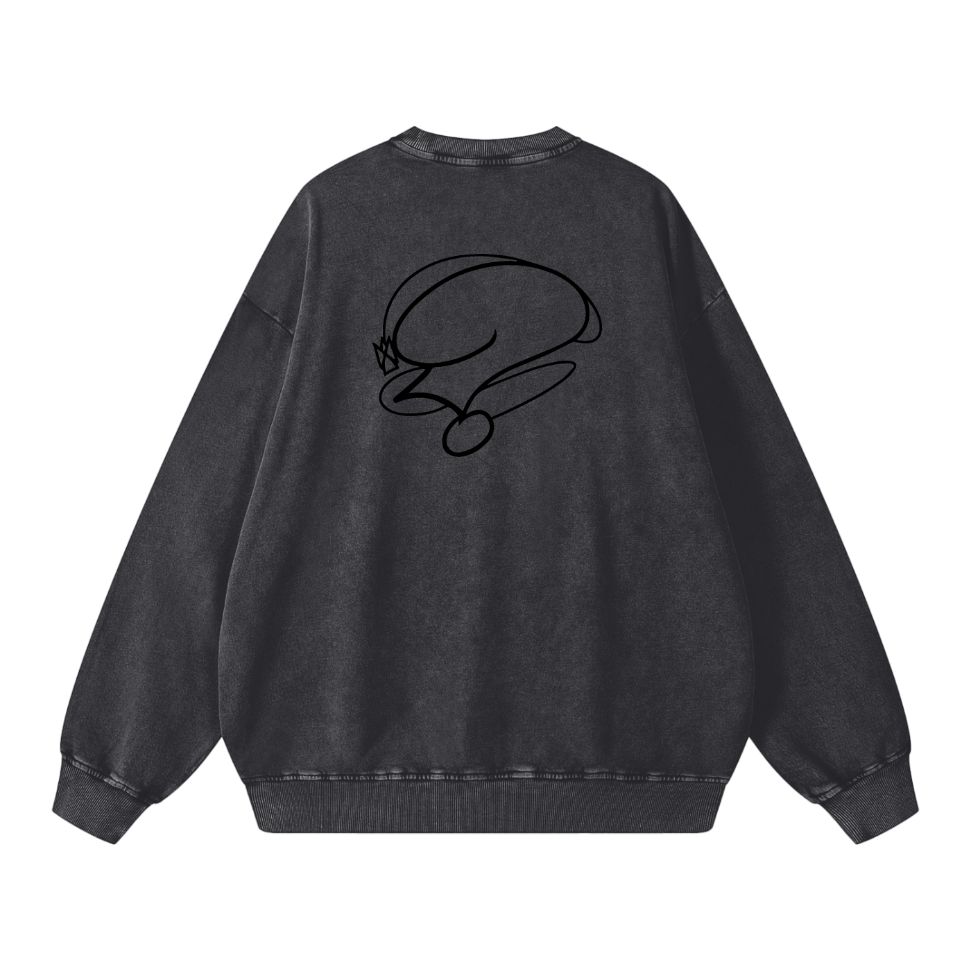 Basic Question. Snow Washed Oversized Sweatshirt