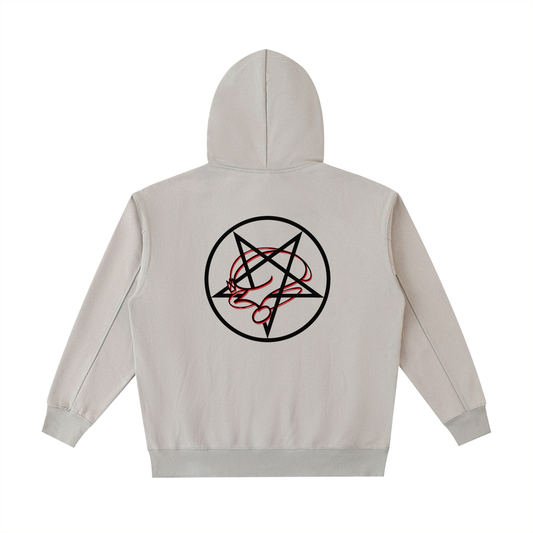 Pocket PentaQuestion Vintage Washed Heavyweight Hoodie