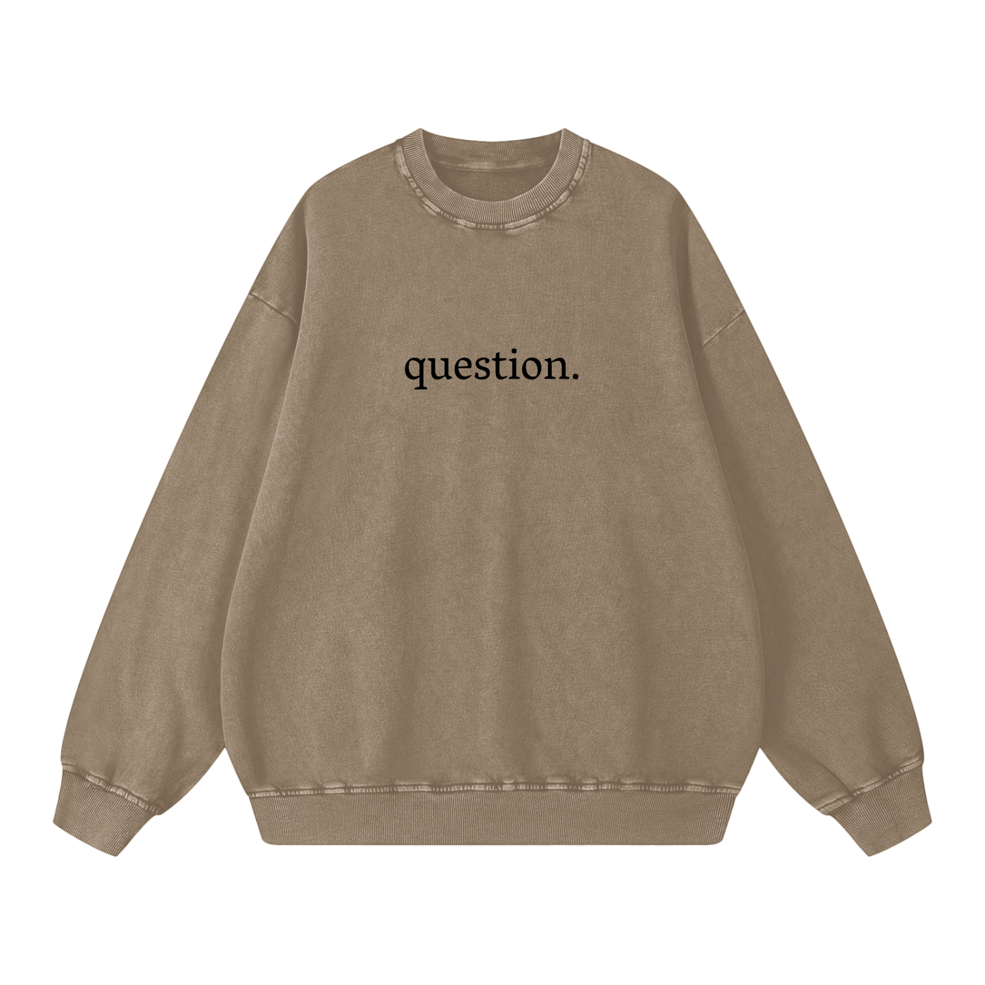 Basic Question. Snow Washed Oversized Sweatshirt