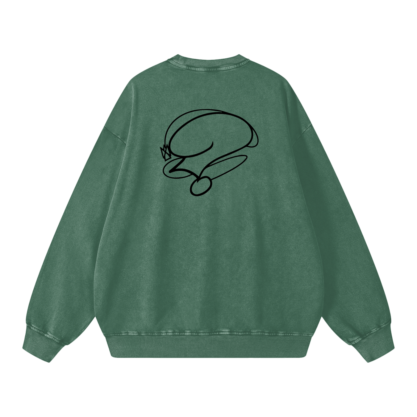 Basic Question. Snow Washed Oversized Sweatshirt