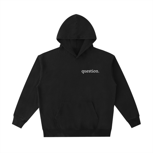 Pocket PentaQuestion Vintage Washed Heavyweight Hoodie