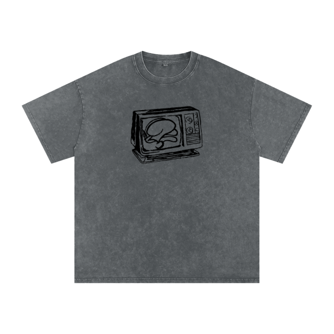 Snow Washed Question TV. Tee