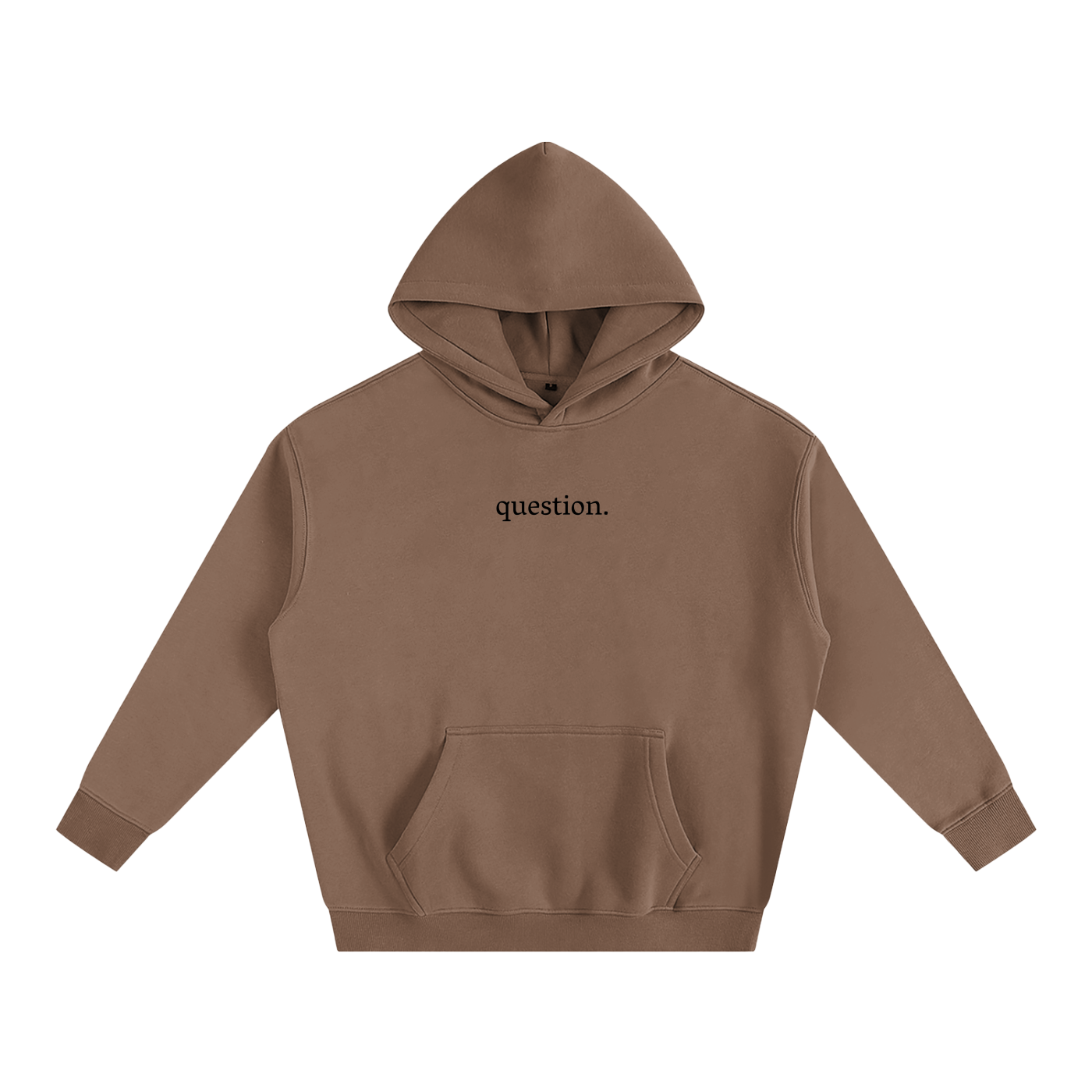 Basic Question. Oversize Fleeced Hoodie