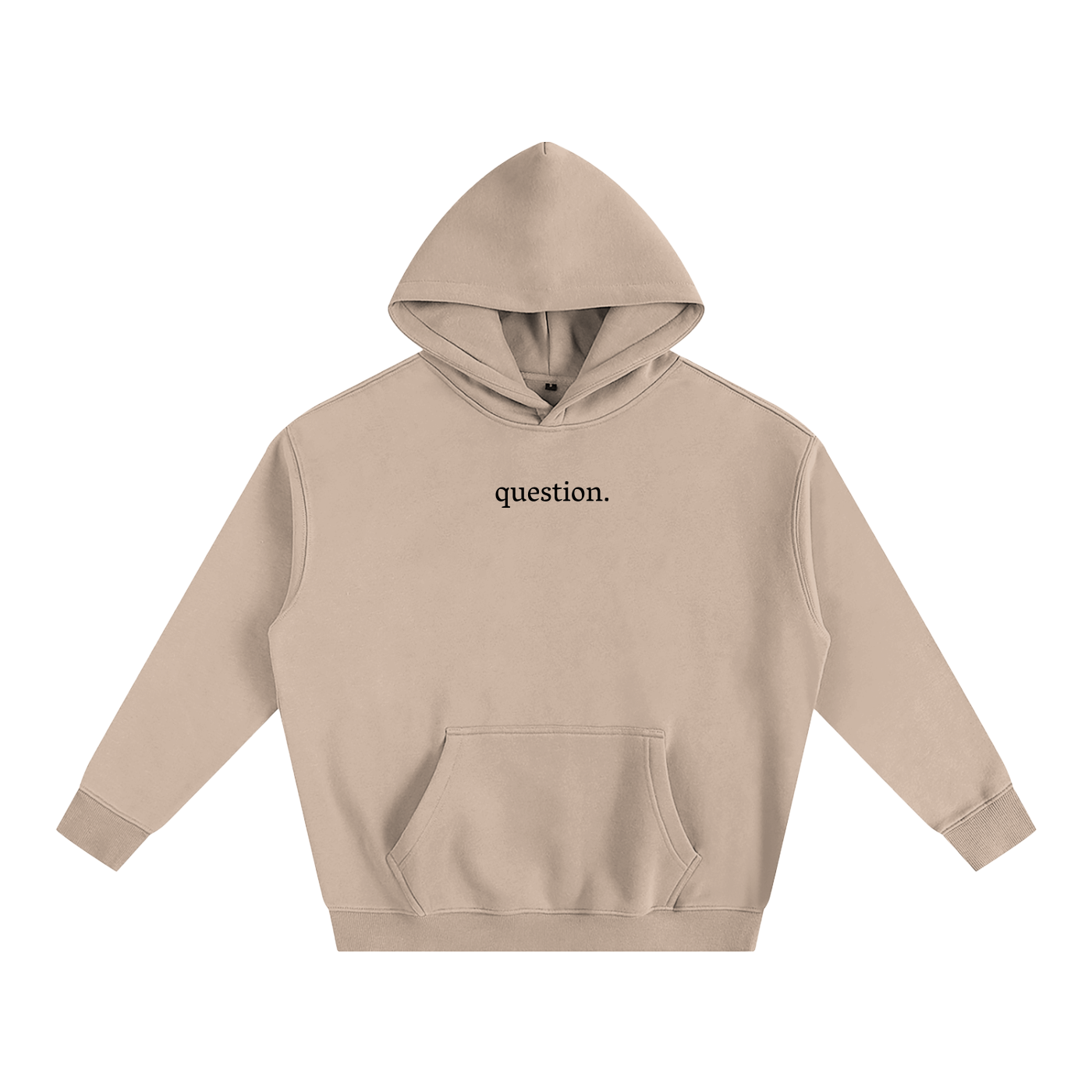 Mini Logo PentaQuestion Oversize Fleeced Hoodie