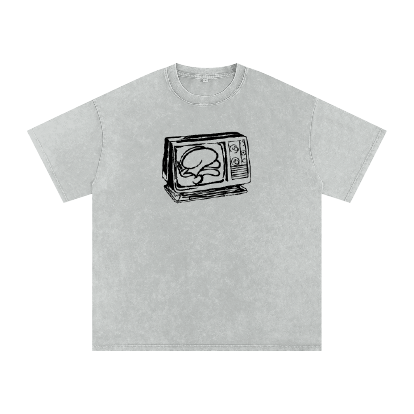 Snow Washed Question TV. Tee