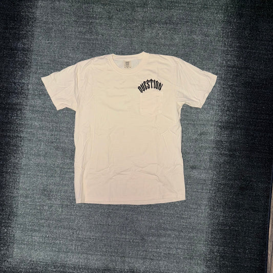 Question Pocket Tee Cream