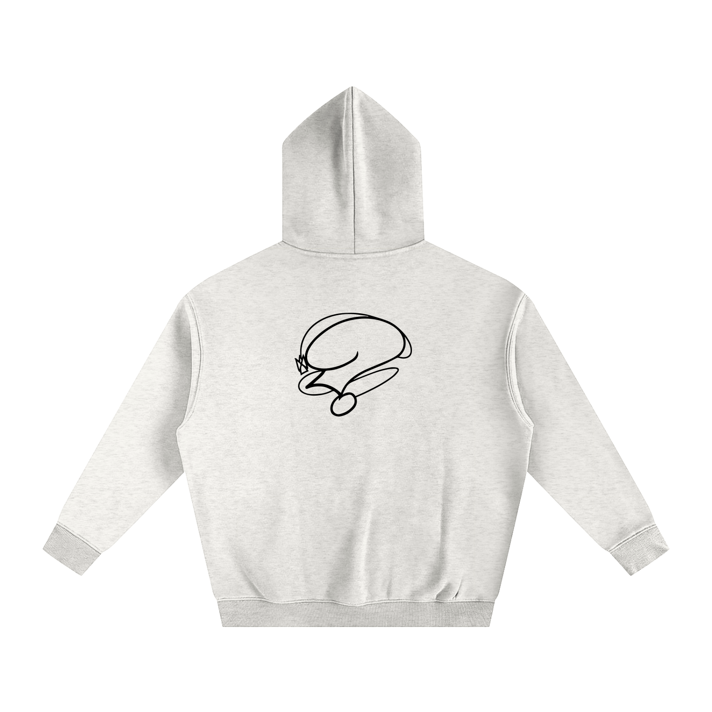 Basic Question. Oversize Fleeced Hoodie