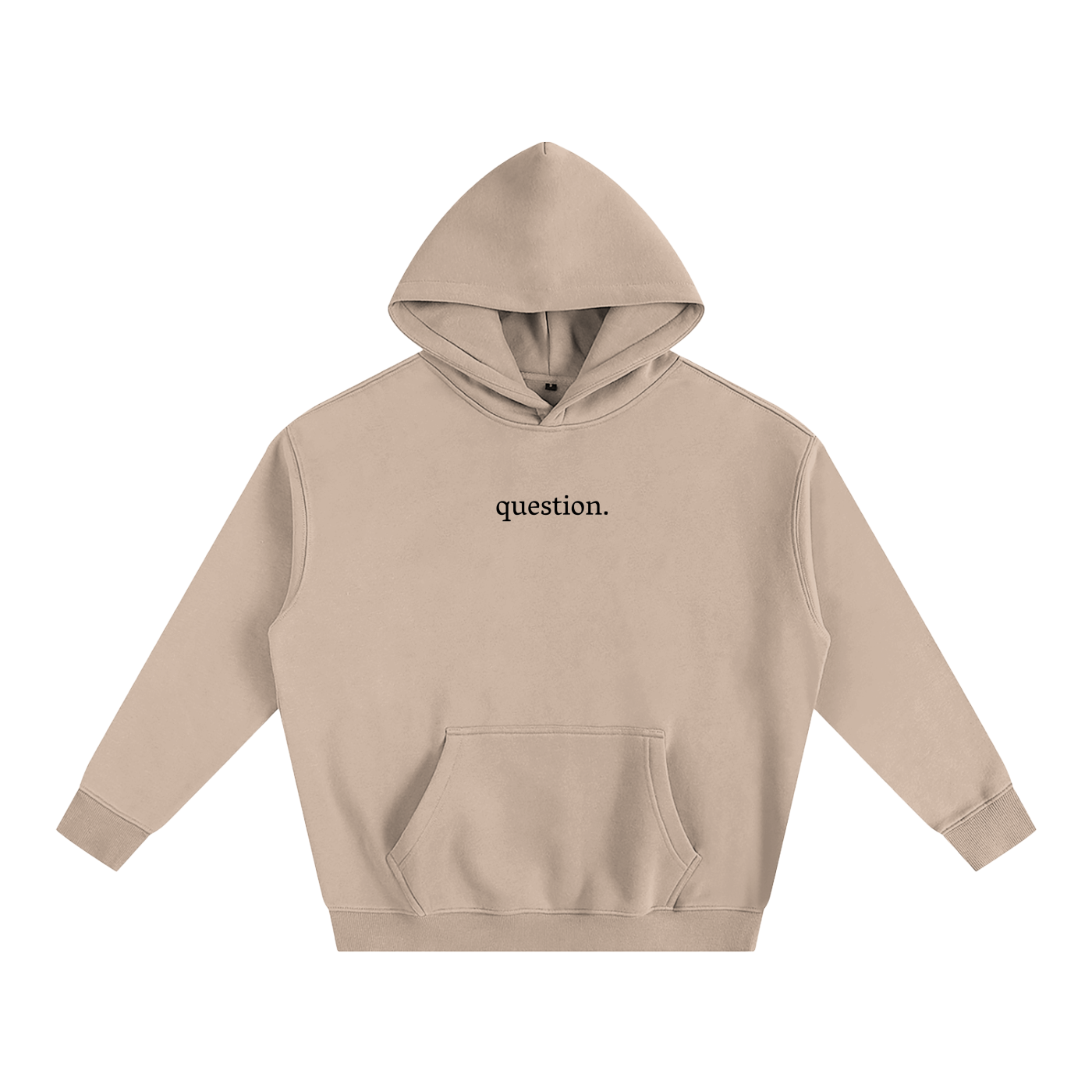 Basic Question. Oversize Fleeced Hoodie