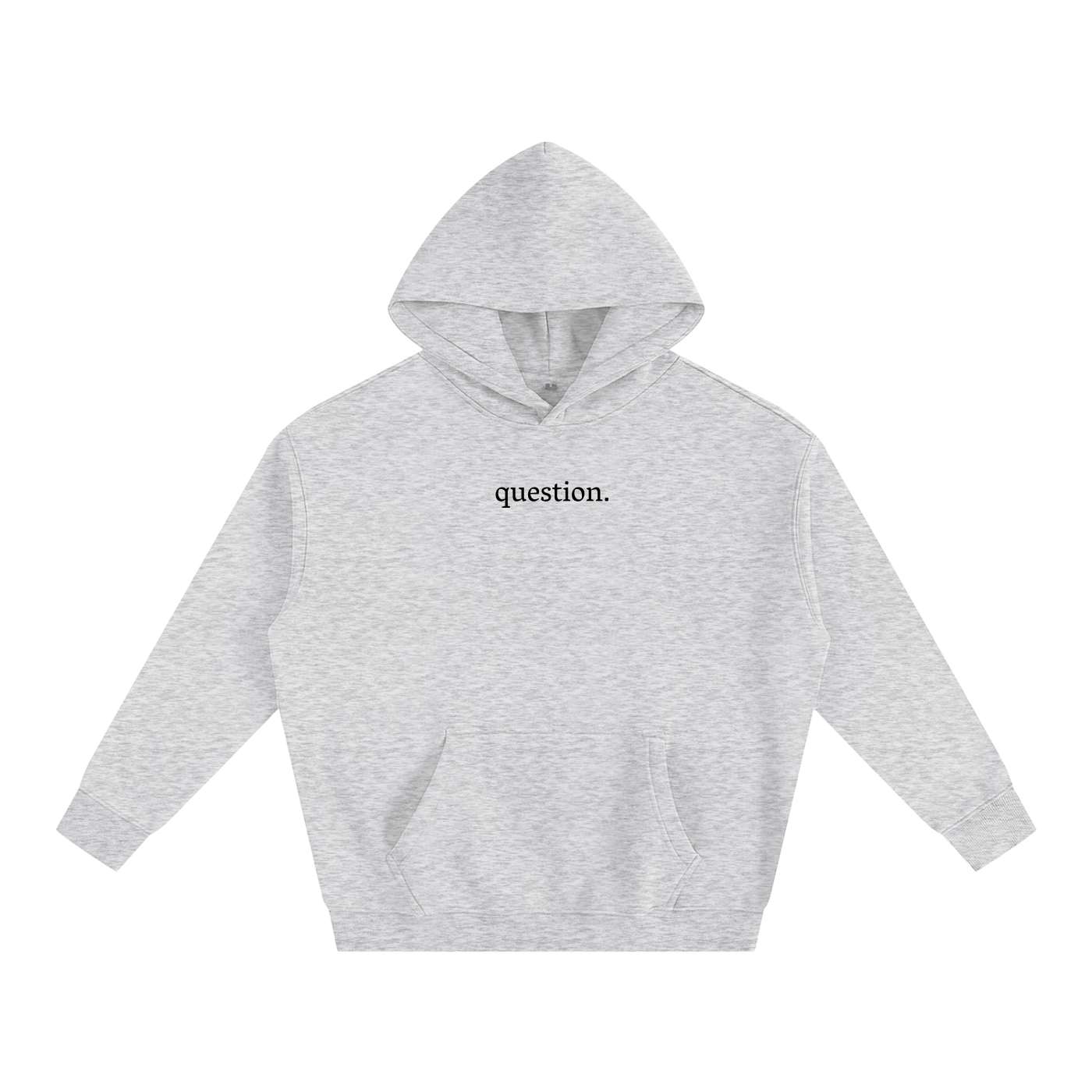 Mini Logo PentaQuestion Oversize Fleeced Hoodie