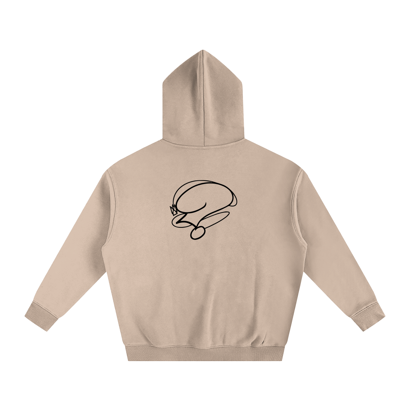 Basic Question. Oversize Fleeced Hoodie