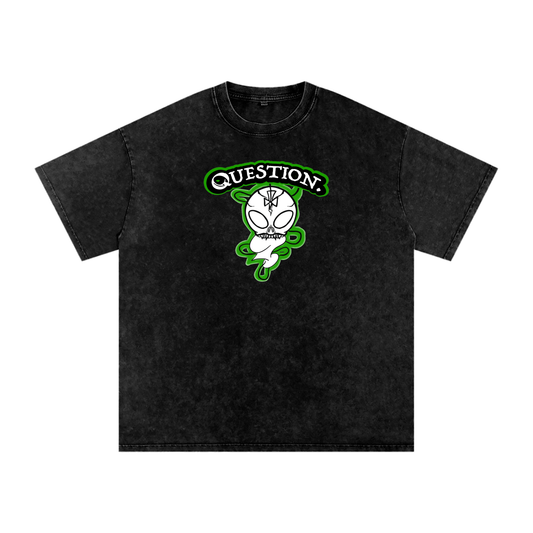 Alien Question Snow Washed Tee