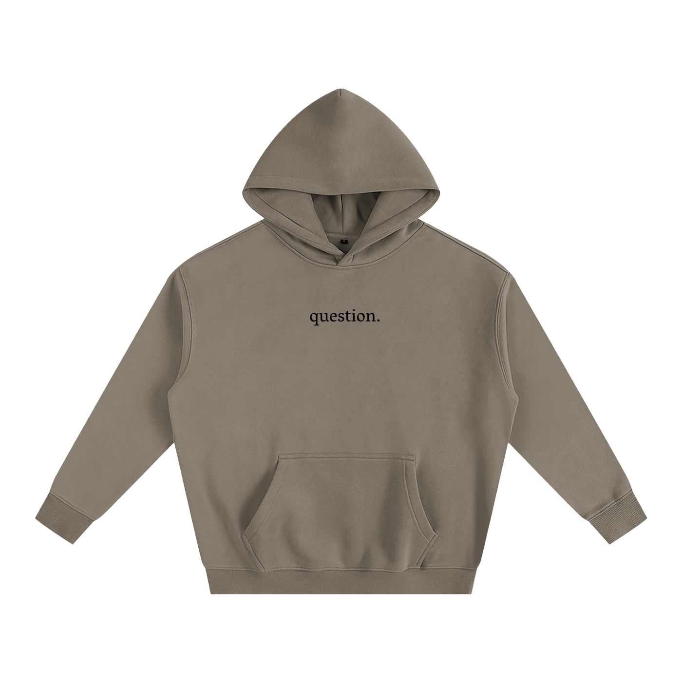 Basic Question. Oversize Fleeced Hoodie